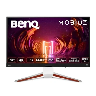 Imagen de BenQ MOBIUZ EX3210U Monitor 4K Gaming (32 pulgadas, IPS, 144 Hz, 1ms, HDR 600, HDMI 2.1, 48 Gbps ancho de banda completo, VRR support for PS5, control remoto)