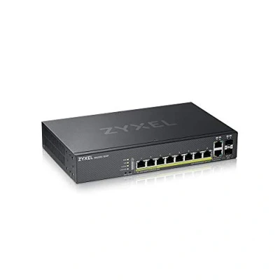 Imagen de Zyxel Nebula Conmutador PoE+ gestionado de capa 2 Gigabit Ethernet 8 puertos con margen 180 vatios y combinados modo Nube híbrida (Hybrid Cloud) [GS2220 10HP]