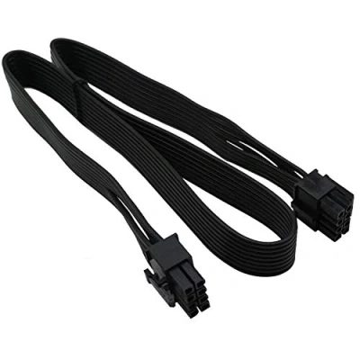 Imagen de COMeap PCIe 8 Pines Macho a CPU (4 + 4 Desmontables) EPS 12V Tarjeta Madre Energía Adaptador Cable por Seasonic Fuente de alimentación Modular 25 Pulgadas (63 cm)