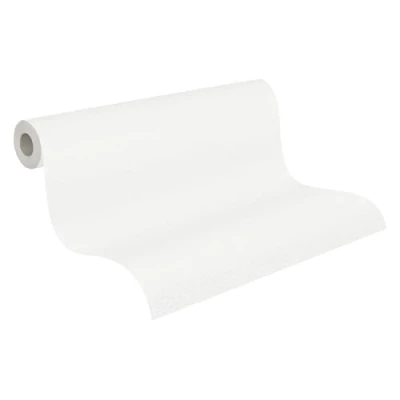 Imagen de A.S. Création Papel pintado Liso Greenery tejido no 10.05 m x 0.53 Blanco Fabricado en Alemania 367131 36713 1
