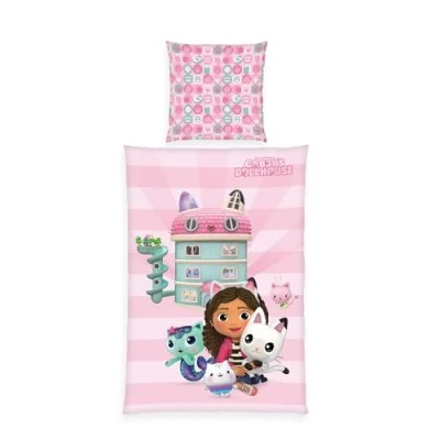 Imagen de Herding Gabby&#039;s Dollhouse Juego de Cama (Funda nórdica 140 x 200 cm, Funda Almohada 70 90 con Cremallera, 100% algodón)