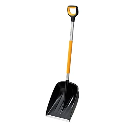 Imagen de Fiskars Pala de nieve para pequeñas y grandes cantidades nieve, X series, Longitud: 132 cm, Aluminio/polímero, Negro/naranja/gris, 1057177