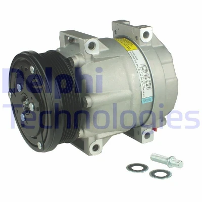 Imagen de DELPHI TSP0155953 compresor de Aire Acondicionado V5 PAG 46 con aceite DAEWOO: Kalos Hatchback, CHEVROLET: Aveo / Hatchback