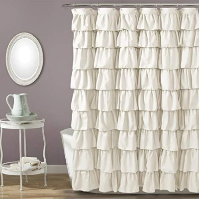 Imagen de Lush Decor Ruffle Shower Curtain