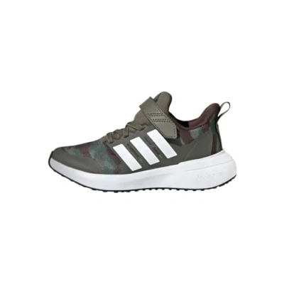 Imagen de adidas Fortarun 2 0 Cloudfoam Elastic Lace Top Strap, Sneaker Unisex niños, Olive Strata Ftwr White Dark Brown, 38 2/3 EU