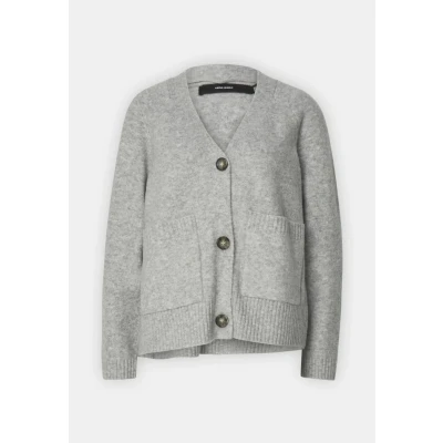 Imagen de Vero Moda Vmboom V NECK Button Cardigan Chaqueta de punto, Mujer, Talla: XS, Light grey melange