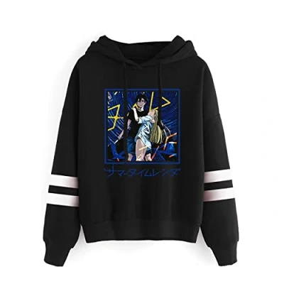 Imagen de xhomeshop Anime japonés Summer Time Rendering Hoodie Shinpei Ajiro Manga Larga Sudadera Ushio Kofune Cosplay Casual Pullover Hombres Mujeres Ropa