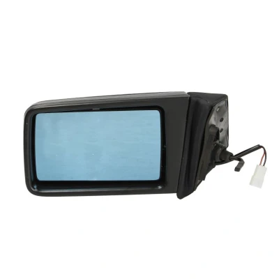 Imagen de Espejo retrovisor Tyc 321 0022 izquierda imprimado Ajuste por varillas, plano, calefactable, tintado en azul MERCEDES BENZ: 190, Clase E Berlina