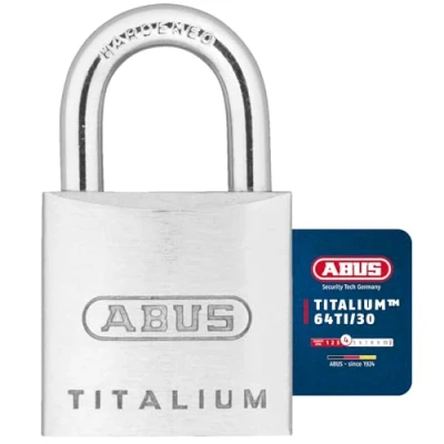 Imagen de Abus 64TI/30 KA6312 Candado Titalium de 30mm llaves iguales