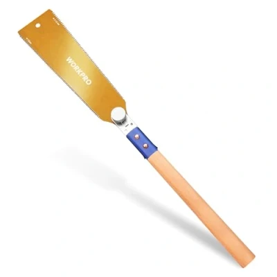 Imagen de WORKPRO Sierra Japonesa de 250 mm, Doble Filo 18TPI/7 10TPI, Hoja SK5 Flexible y Reemplazable, Madera con Mango Ergonómico Haya, Perfecta para Carpintería Trabajos