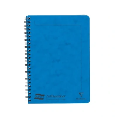Imagen de Clairefontaine 4855z A5 Europa con alambre Bound Nota eléctrica, color azul