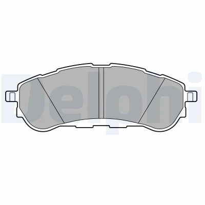 Imagen de Juego de pastillas freno, freno disco DELPHI LP3707, Trasero