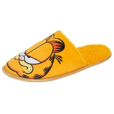 Imagen de Garfield Pantuflas para mujeres, adolescentes y niñas, zapatos de casa, color naranja, gato atigrado, multicolor, 37 EU