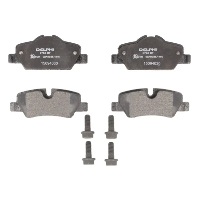 Imagen de DELPHI LP2762 Juego de pastillas freno preparado para indicador desgaste Chapa antichirridos con accesorios MINI: Hatchback, Cabrio