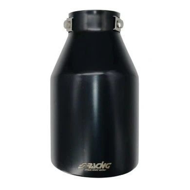 Imagen de Simoni Racing TRX/20N Cola de Escape 115mm negro redondo, recto Acero fino 210mm