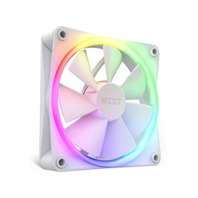 Imagen de Nzxt F120 RGB Fans RF R12SF W1 Personalización de iluminación Avanzada Único (se REQUIEREN Ventilador y Controlador RGB, NO INCLUIDOS) 120 mm Blanco