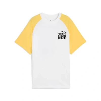 Imagen de PUMA MID90S Graphic tee II B, Camisetas Niños, White Sunny Yellow,