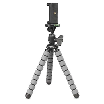 Imagen de CULLMANN 50067 Minitrípode móvil Flexible Alpha 655 con Soporte para Smartphone, Azul, Capacidad de Carga 1,5 kg, 160g Peso Ligero