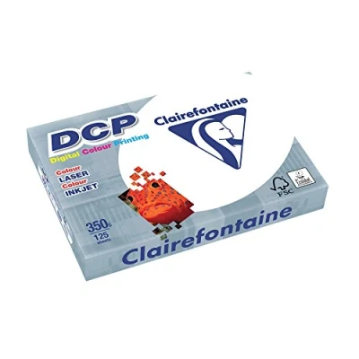 Imagen de Clairefontaine 3806C Pack de hojas, Blanco, A4, 125 350 g/m2