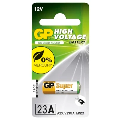 Imagen de GP Batteries Ultra Alkaline 103020 Household Battery Single Use A23 Alcalino 12 V Pilas (Single Battery, A23, Alcalino, Cilíndrico, V, 1 Pieza(s))