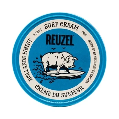 Imagen de Reuzel Surf Cream, pomada en crema mate para hombres, de peinado fijación ligera y flexible, 3,38 oz/95 g