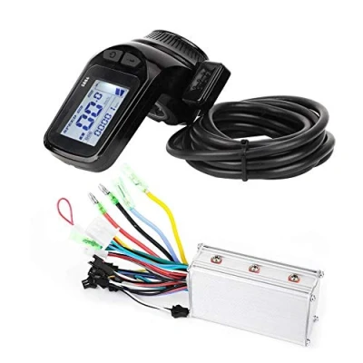 Imagen de MAGT Controlador Motor sin escobillas, 350W 36V escobillas De Eléctrico Panel Pantalla LCD Impermeable Bicicleta Eléctrica Kit