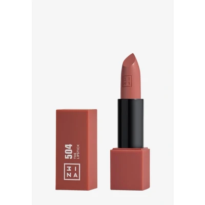 Imagen de 3INA MAKEUP The Lipstick 504 Arcilla Labial Cremoso Barra de Labios Mate con Vitamina E y Manteca Karité Alta Pigmentación Olor a Vainilla Vegan Cruelty Free