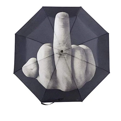 Imagen de Zhaocaigui Baolong Direct Paraguas de viaje Compacto para dedos medios, diseño especial a prueba viento con caja regalo, negro, 38,5 pulgadas, compacto, 38.5 inches,