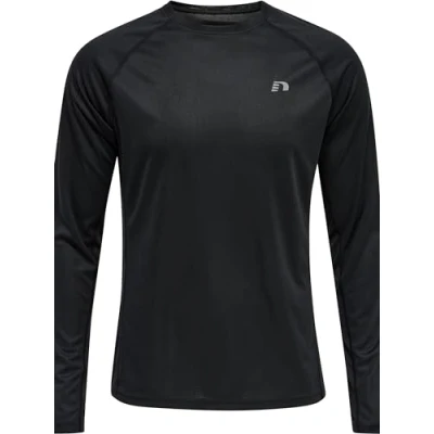 Imagen de newline Men Core Running T Shirt L/S Camiseta, de los Hombres, Negro, S