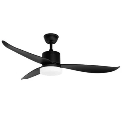 Imagen de Orbegozo CP 102132 Ventilador de Techo con luz LED, 3 velocidades ventilación, Mando a Distancia, silencioso, Temporizador, aspas, 132 cm diámetro, 60 W Potencia, Negro
