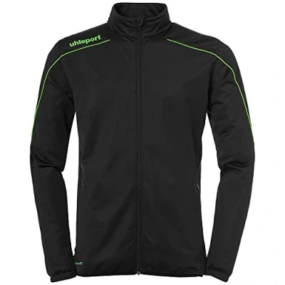 Imagen de Uhlsport Stream 22 Classic Jacket Chaqueta con Cuello Alto, Unisex adulto, Black/Fluo Green, XXL