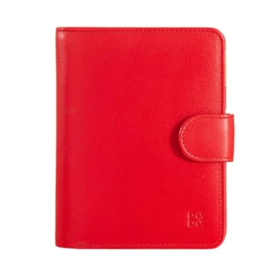 Imagen de DUDU Cartera de Mujer Piel Suave RFID con Monedero Cremallera y Bolsillo para Tarjetas Rojo Fuego