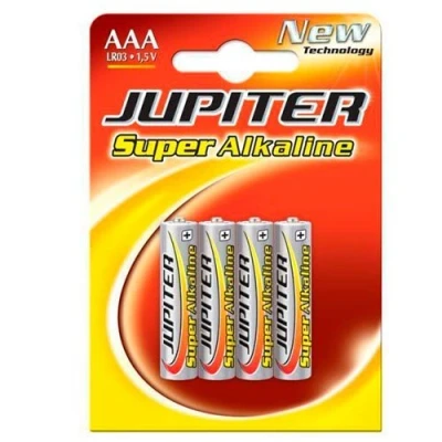 Imagen de False Pile Pila Jupiter ALC. LR03. Blister 4 UDS. (318995), Negro, Estandar