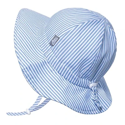 Imagen de Jan &amp; Jul Sombrero para el Sol niños pequeños, algodón Transpirable con protección UV (Talla: 2 5 Años, Rayas Azules)