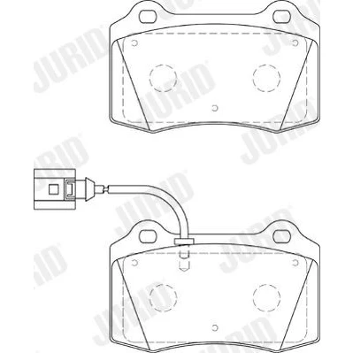 Imagen de JURID 573641J Juego de pastillas freno con contacto avisador desgaste SEAT: Leon I Hatchback, JAGUAR: XJ Berlina