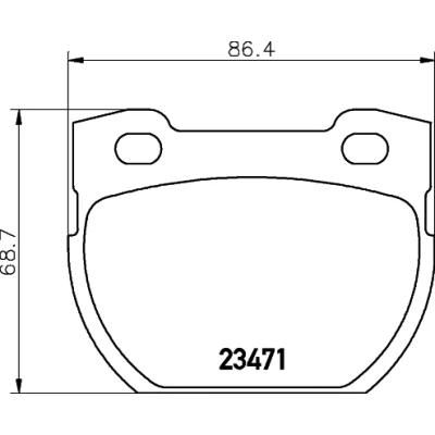 Imagen de HELLA 8DB 355 019 231 Juego de pastillas freno no preparado para indicador desgaste LAND ROVER: Defender SUV, SUV Cabrio