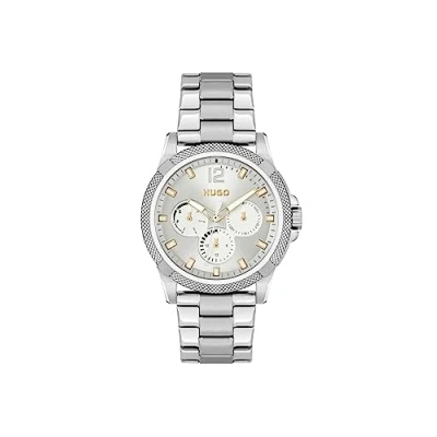 Imagen de HUGO Reloj Analógico de Cuarzo multifunción para Mujer con Correa en Acero Inoxidable Plateada 1540138