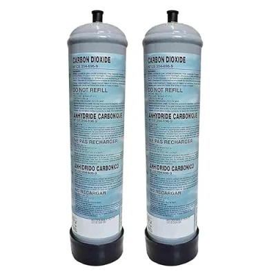 Imagen de Termohidráulica RV® 2 bombonas CO2 desechables 600 g para acuarios con casquillo M10 x 1