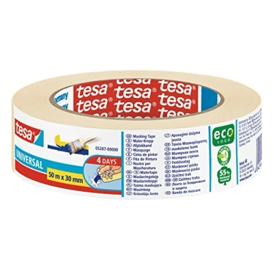 Imagen de tesa cinta de carrocero 05287 00000 02 30 mm x 50 m Universal (10 rollos papel para)