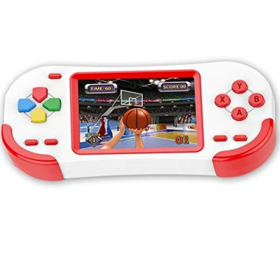 Imagen de Bornkid 16 bits Consola de Juegos Mano para Niños y Adultos con 220 Clásico Interesante Videojuegos 3.0 &#039;&#039; Pantalla Grande USB Recargable Seniors Electrónicos Juego (Rojo)