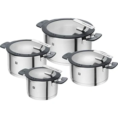 Imagen de ZWILLING SIMPLIFY 66870 004 0 Pots set Stainless steel 4 pcs. Silver Black
