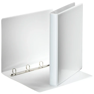 Imagen de Esselte Panorama Ring Binders Deluxe, PVC 4 x 16mm Carpeta de cartón (PVC 16mm, Blanco, A4, 1,6 cm, 3,8 cm)