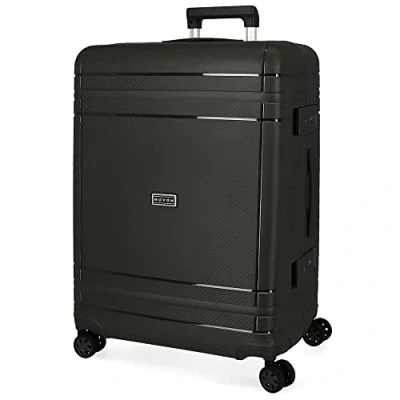 Imagen de Movom Dimension Maleta mediana Negro 44x66x27 cms Rígida Polipropileno Cierre TSA 67L 3,82 kgs 4 Ruedas dobles