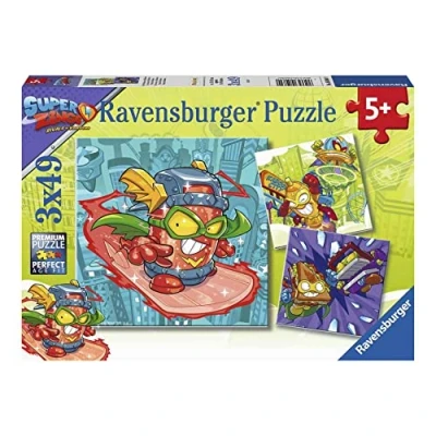 Imagen de Ravensburger Super Zings Puzzle 3x49 Piezas, Edad Recomendada 5+ años, Dimensiones: 21 x cm