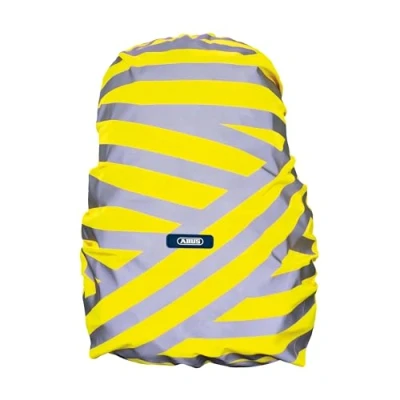 Imagen de ABUS funda reflectante para mochilas Lumino X Urban Cover impermeable y visible amarillo/plata