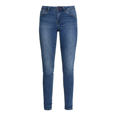 Imagen de Vero Moda Tall Vmtanya Piping Vaqueros pitillo, Mujer, Talla: XXLx36, Medium blue denim