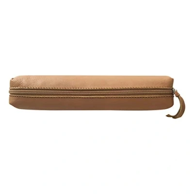 Imagen de Clairefontaine Estuche de piel natural, 20 cm, color beige
