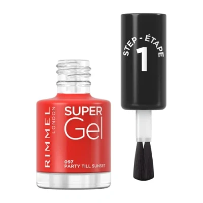 Imagen de Rimmel London Super Gel, Esmalte de uñas, 097 Party Till Sunset, 12 ml