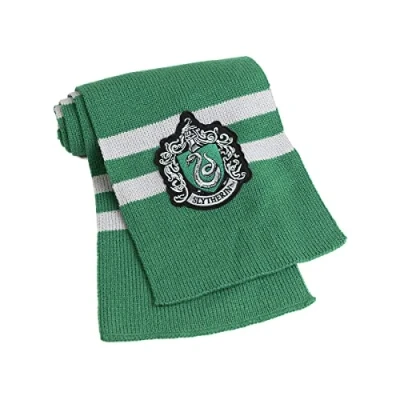 Imagen de Funidelia Bufanda Slytherin Harry Potter Oficial para Hombre y Mujer Hogwarts, Magos, Películas &amp; Series Color: Verde, Accesorio Disfraz Licencia: 100%