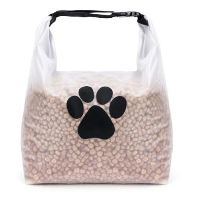 Imagen de BELLE VOUS Bolsa para Pienso 9 L Contenedor Impermeable Alimento y Premios Adiestramiento de Perros Bolsas Viaje Comida Chuches Entrenamiento Perro